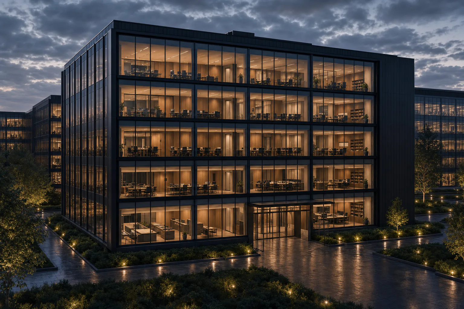 Illustrative exterior for a quality, data and regulatory building