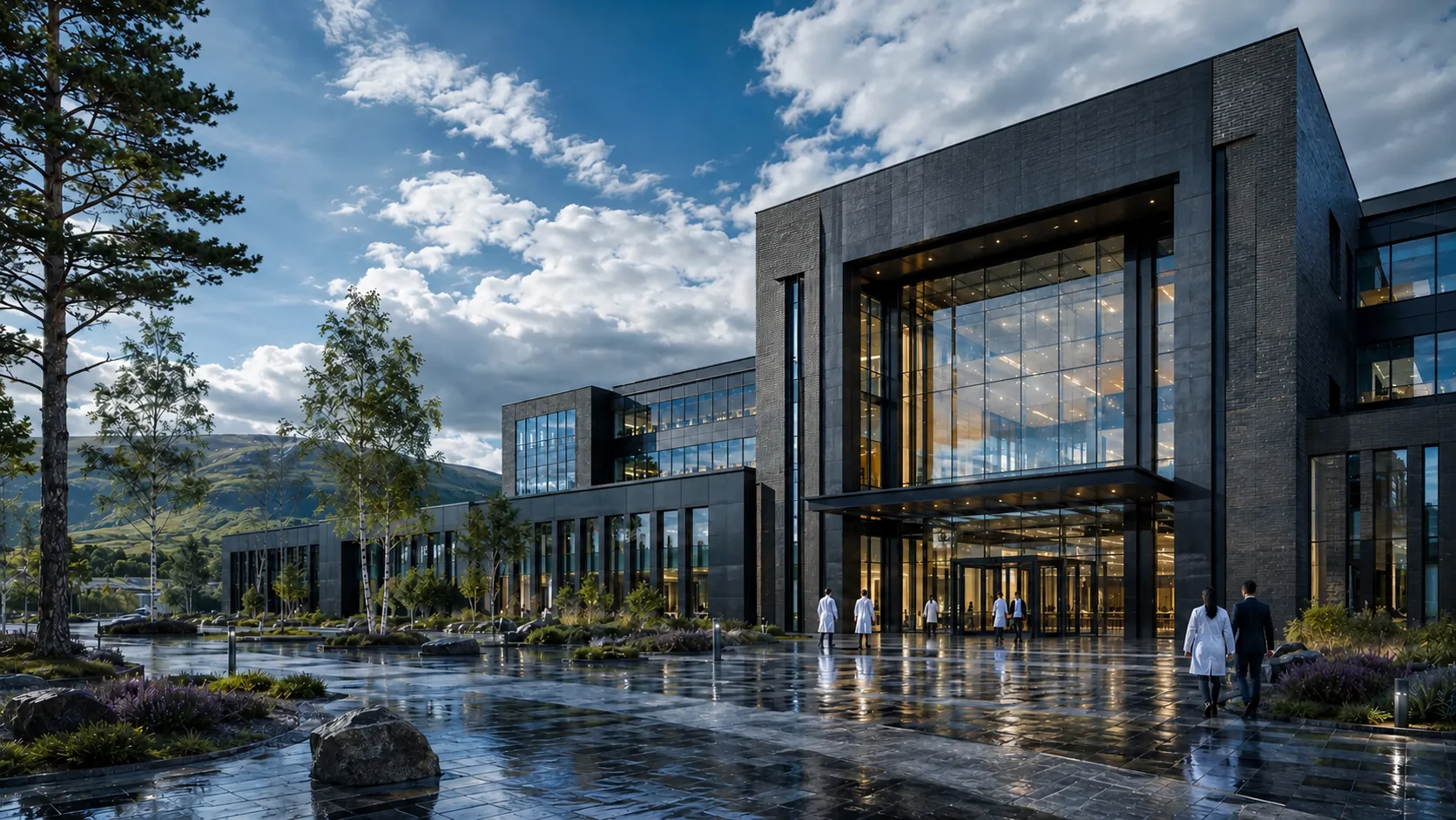 Illustrative entrance concept for a future Glasgow scientific building